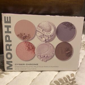 Morphe Cyber Chrome Eyeshadow Palette - Soft Pink and Lavender Hues